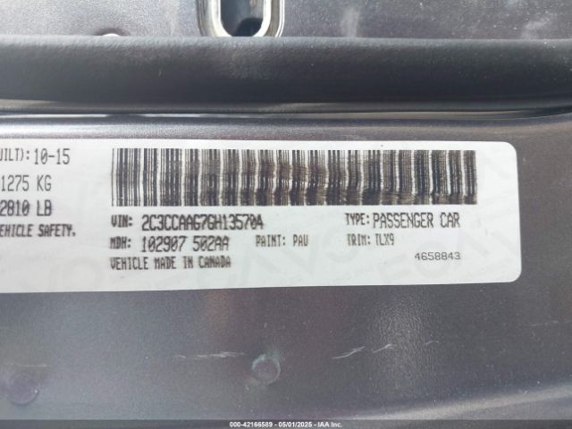 2C3CCAAG7GH135704 Chrysler 300 Limited