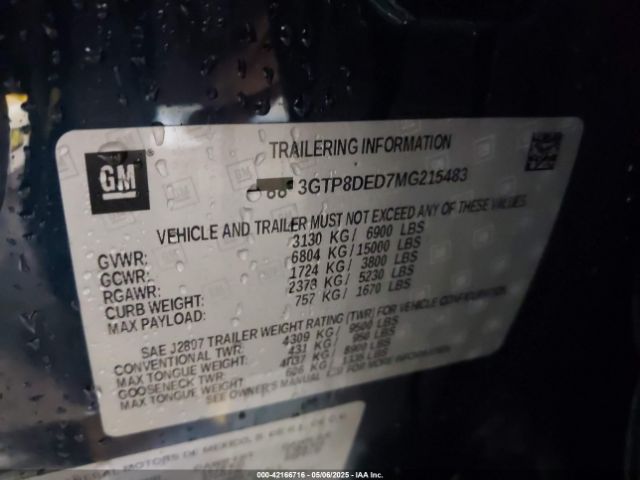 2021 GMC SIERRA 1500 3GTP8DED7MG215483 Photo 8