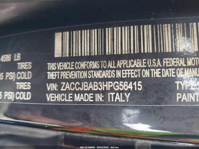 Jeep 2017 2017 ZACCJBAB3HPG56415 Image 9