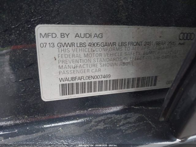 2014 AUDI A4 WAUBFAFL0EN007469 Photo 8