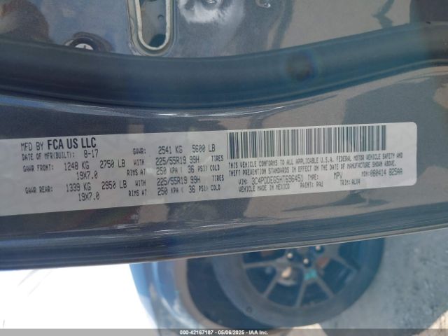 3C4PDDEG5HT696451 Dodge Journey Gt Awd