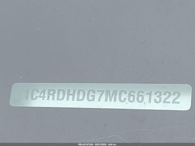 1C4RDHDG7MC661322 Dodge Durango Gt Rwd