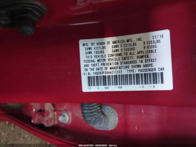 1HGCR2F56HA010203 Honda Accord Sport