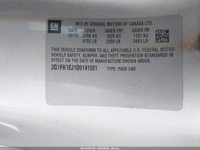 2013 CHEVROLET CAMARO 2G1FK1EJ1D9141501 Photo 8