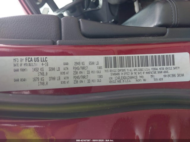 1C4RJEAGXJC404419 Jeep 2018