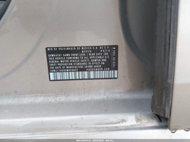 3VW217AU6GM056822 Volkswagen Golf Tsi S 4-door