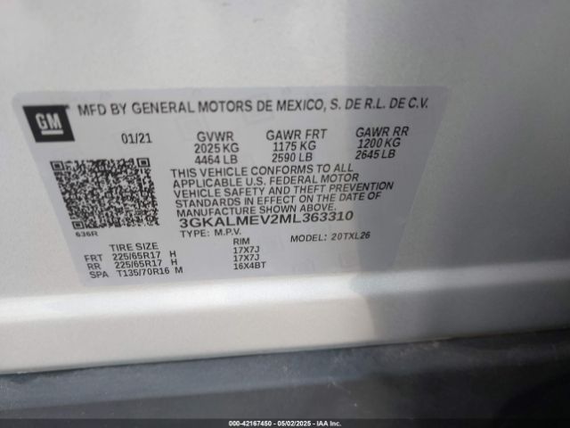 2021 GMC TERRAIN 3GKALMEV2ML363310 Photo 8