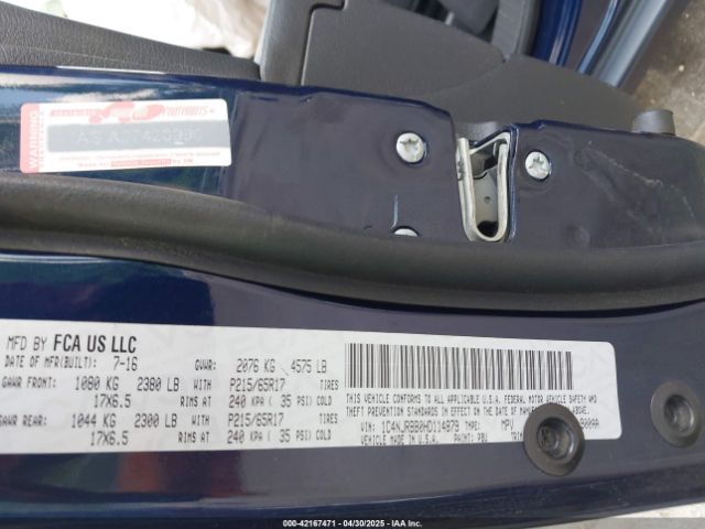 1C4NJRBB0HD114879 Jeep Patriot Sport 4x4