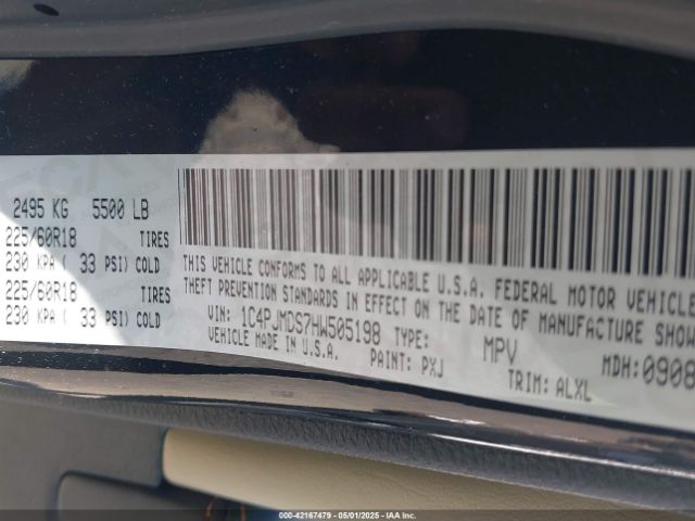 2017 JEEP CHEROKEE 1C4PJMDS7HW505198 Photo 8