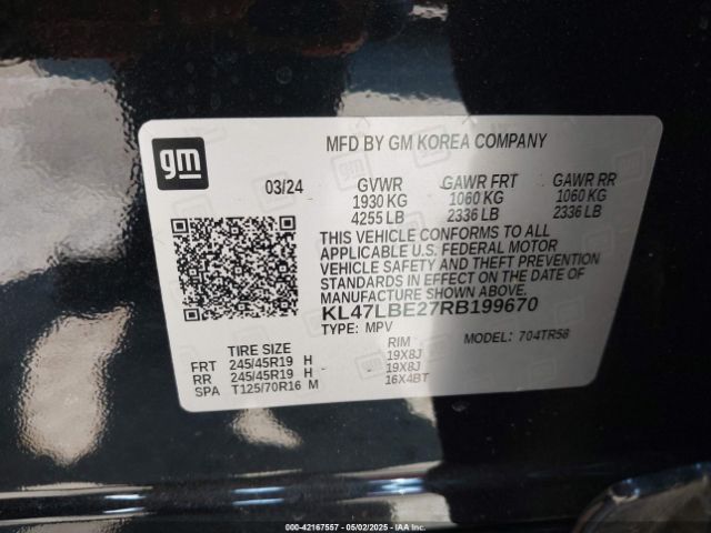 KL47LBE27RB199670 Buick Envista Sport Touring Fwd