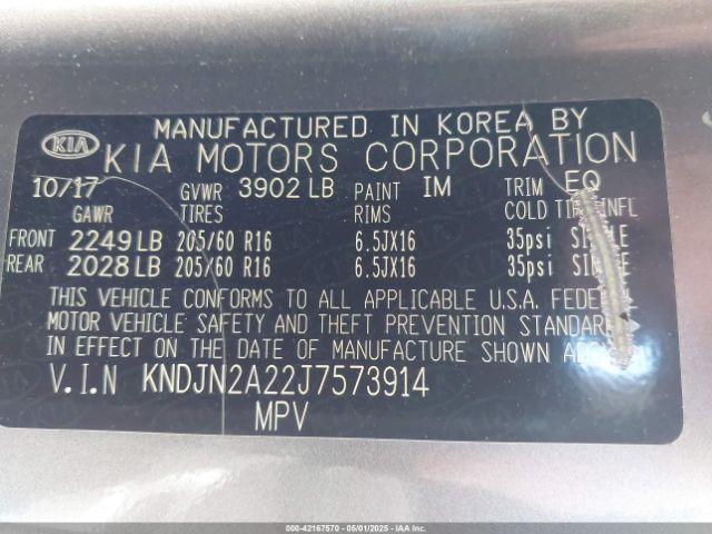 KNDJN2A22J7573914 KIA Soul