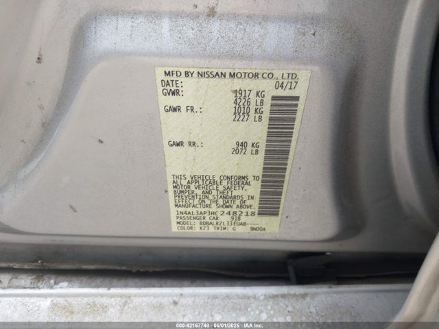 1N4AL3AP3HC248218 Nissan Altima