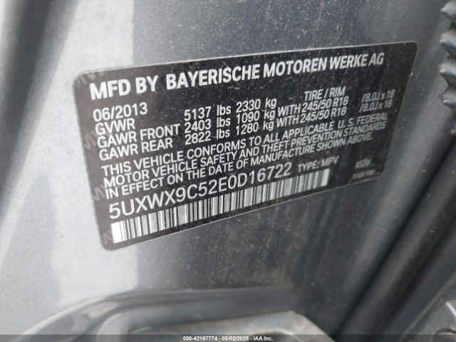 5UXWX9C52E0D16722 BMW X3 Xdrive28i