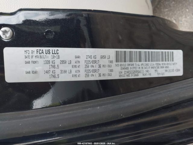 2C4RDGCG2KR564111 Dodge Grand Caravan Sxt