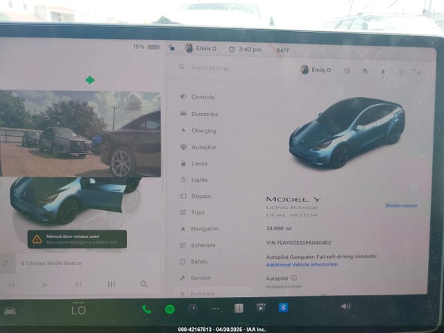2023 TESLA MODEL Y 7SAYGDEE5PA080952 Photo 6
