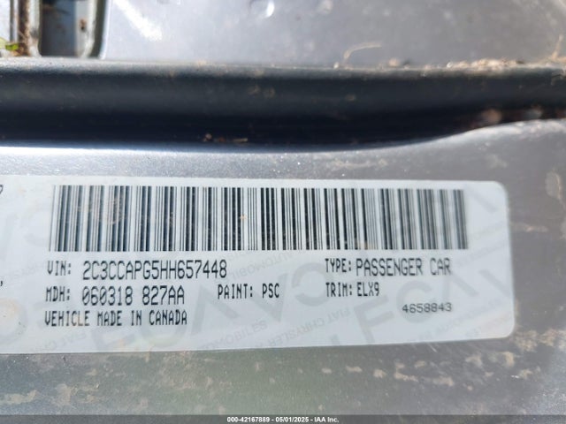 2C3CCAPG5HH657448 Chrysler 2017