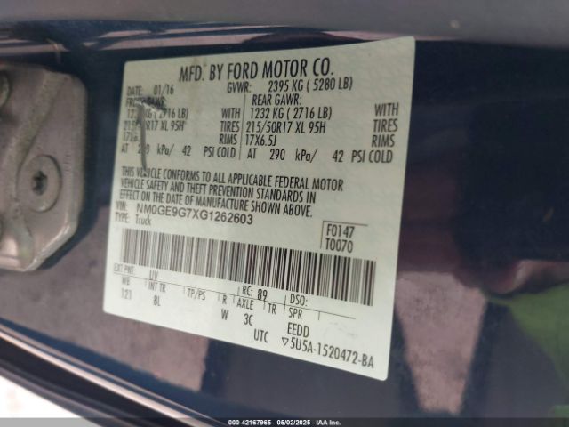 NM0GE9G7XG1262603 Ford Transit Connect Titanium