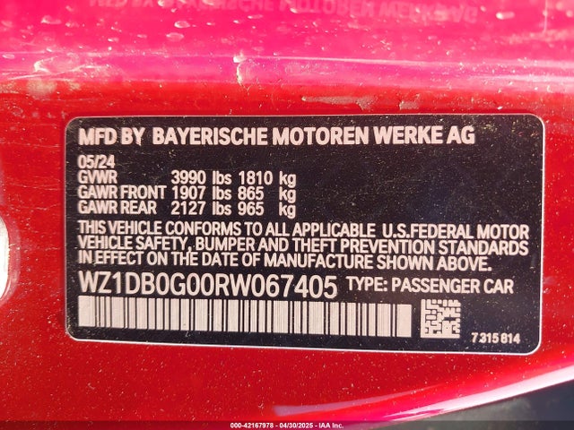 WZ1DB0G00RW067405 Toyota 2024