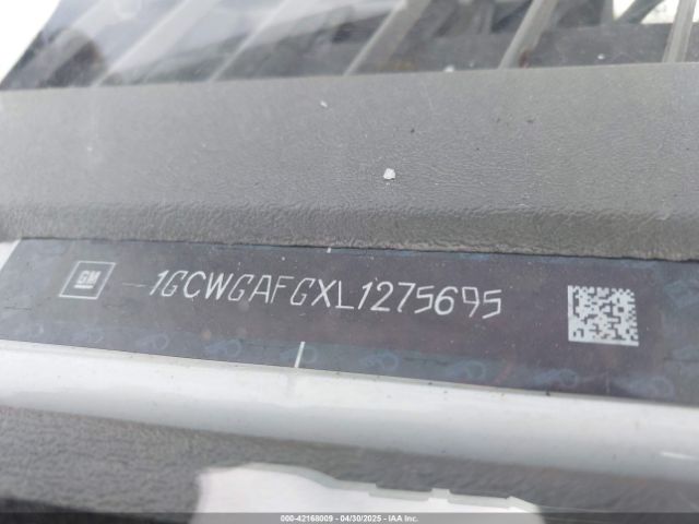1GCWGAFGXL1275695 Chevrolet Express Cargo Rwd 2500 Regular Wheelbase Wt