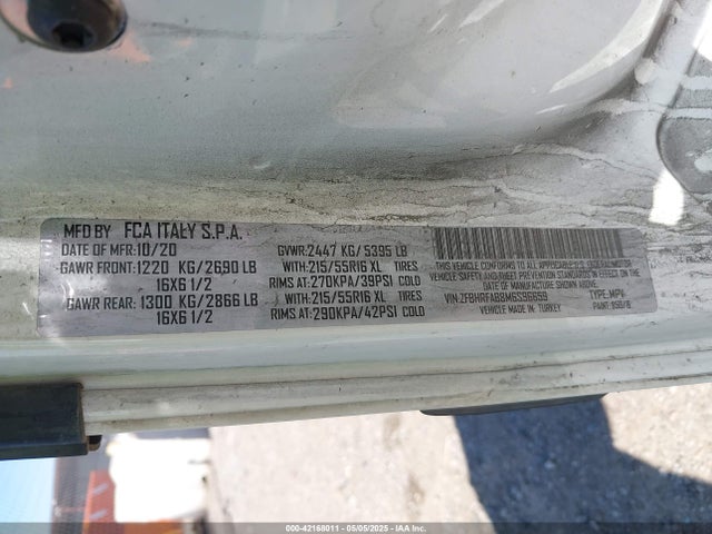 ZFBHRFAB8M6S96659 RAM Promaster City Tradesman