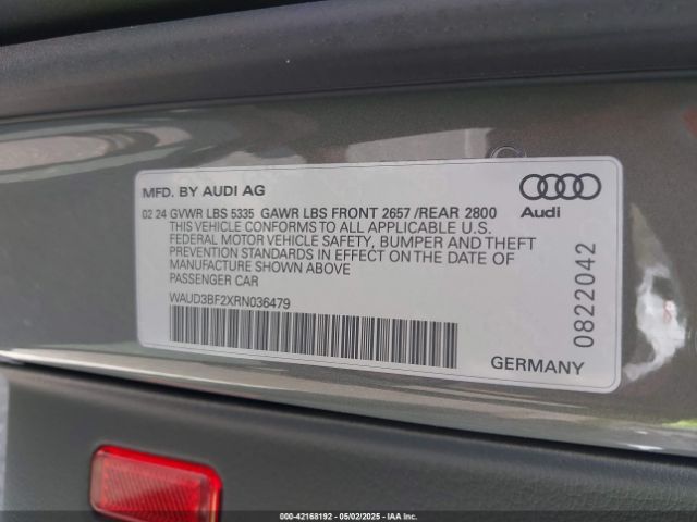 2024 AUDI A6 WAUD3BF2XRN036479 Photo 8