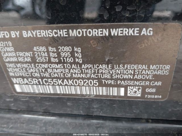 2019 BMW 330I WBA5R1C55KAK09205 Photo 8