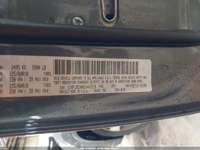 1C4PJMDX0KD447210 Jeep Cherokee Limited 4x4