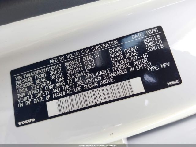 YV4A22PK0H1119042 Volvo Xc90 T6 Momentum