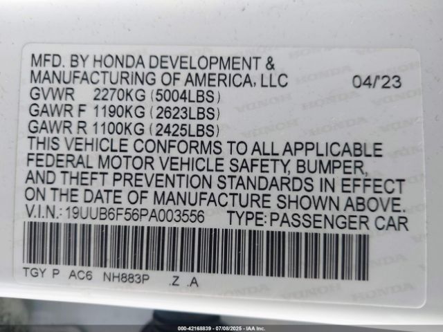 2023 ACURA TLX 19UUB6F56PA003556 Photo 8