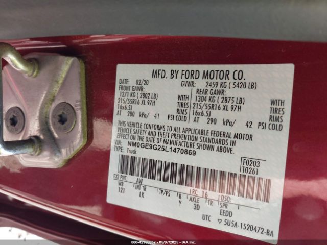 NM0GE9G25L1470869 Ford Transit Connect Titanium Passenger Wagon