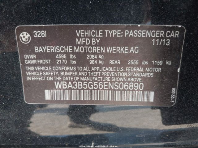 WBA3B5G56ENS06890 BMW 328i Xdrive