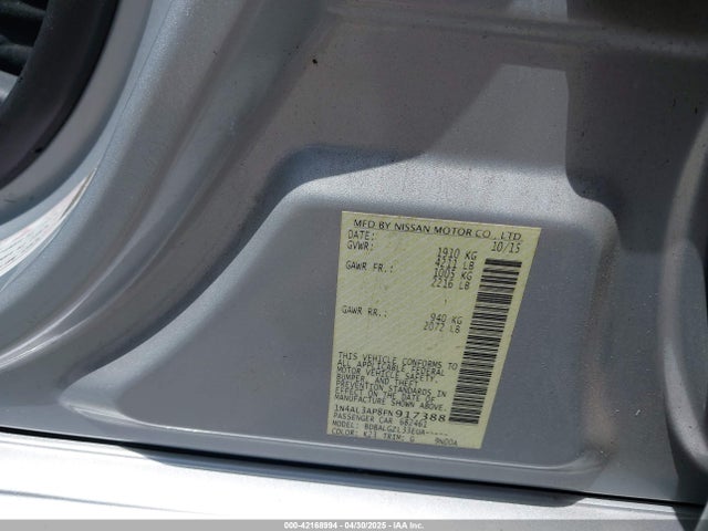 1N4AL3AP8FN917388 Nissan Altima 2.5 S