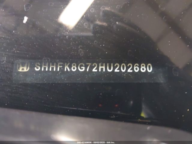 SHHFK8G72HU202680 Honda Civic Type R Touring