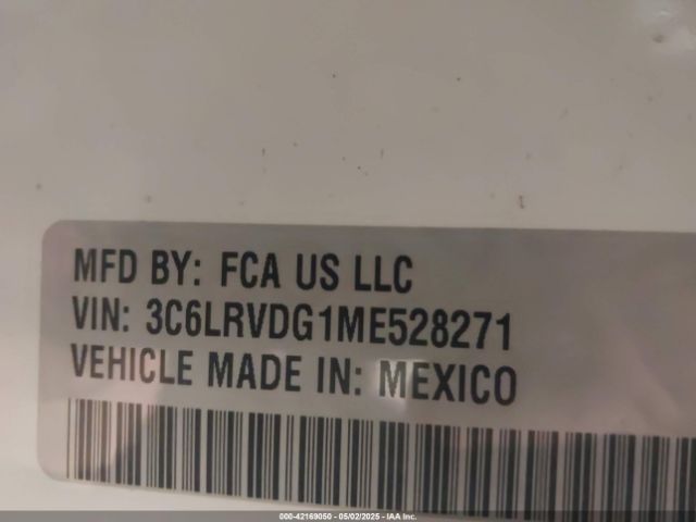 3C6LRVDG1ME528271 RAM Promaster 2500 High Roof 159 Wb