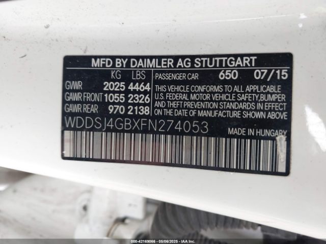 2015 MERCEDES-BENZ CLA 250 WDDSJ4GBXFN274053 Photo 8
