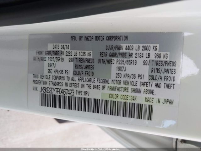 JM3KE2DY7F0467423 Mazda Cx-5 Grand Touring