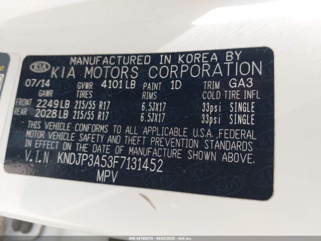 KNDJP3A53F7131452 KIA SOUL +