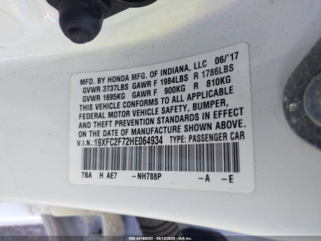 19XFC2F72HE064934 Honda k20c2