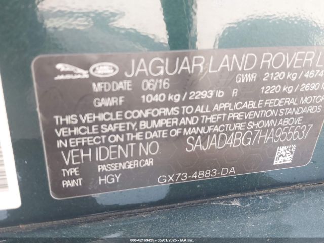 2017 JAGUAR XE SAJAD4BG7HA955637 Photo 8