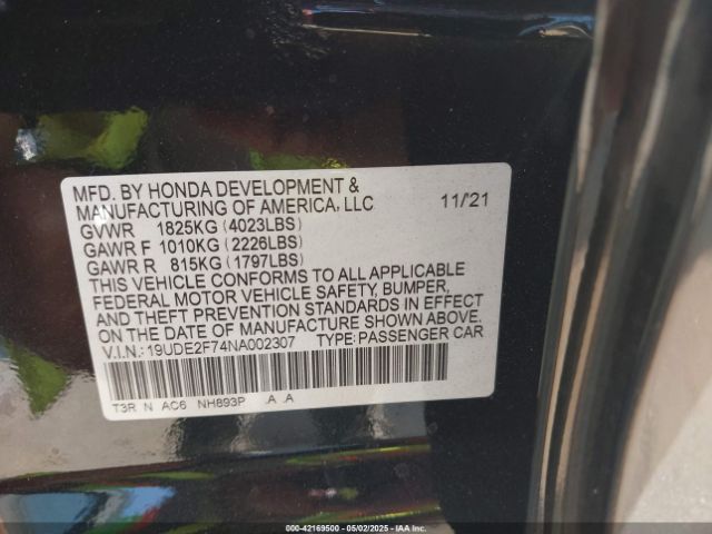 2022 ACURA ILX 19UDE2F74NA002307 Photo 8
