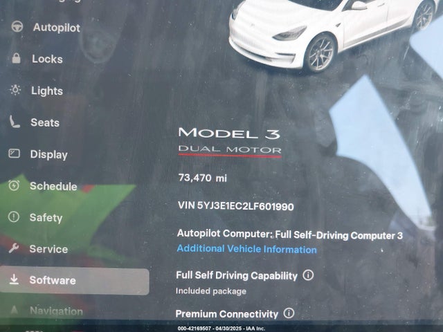 Tesla Model 3 Performance Dual Motor All-wheel Drive 2020 5YJ3E1EC2LF601990 Image 15
