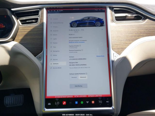5YJSA1E10GF126433 Tesla Model S 60/70/75/85