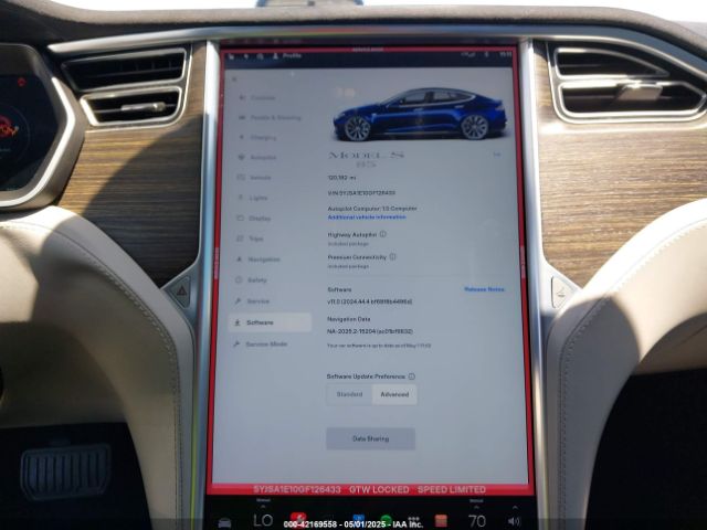 5YJSA1E10GF126433 Tesla Model S 60/70/75/85