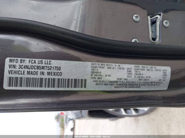 2021 JEEP COMPASS 3C4NJDCB5MT521750 Photo 8