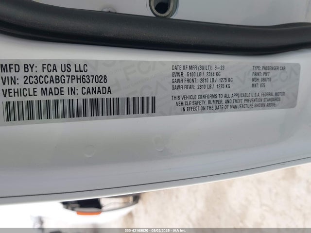 2C3CCABG7PH637028 Chrysler 300