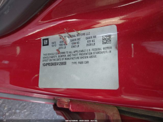1G4PR5SK6E4129808 Buick Verano Convenience Group