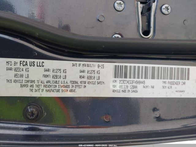2C3CCAEG3FH908449 Chrysler 2015