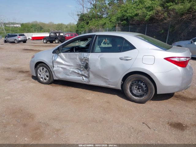 2T1BURHE0FC446603 Toyota COROLLA LE