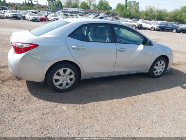 2T1BURHE0FC446603 Toyota COROLLA LE