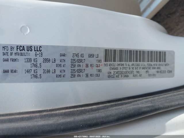 2C4RDGBG1KR741071 Dodge Grand Caravan Se
